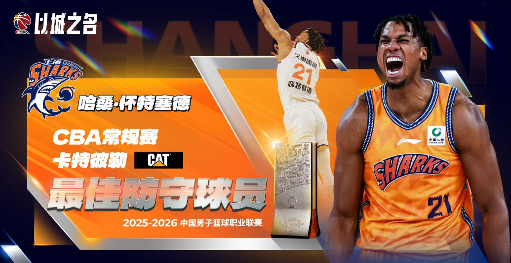 CBA常规赛奖项公布：MVP实至名归！ DPoy首次破例 广东无一人入选